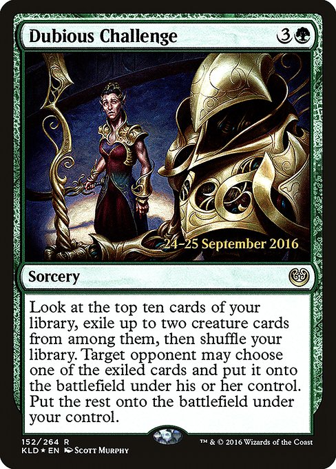 Dubious Challenge (152s) [Kaladesh Promos]