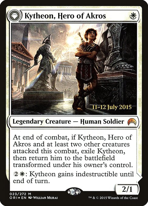 Kytheon, Hero of Akros // Gideon, Battle-Forged (23s) [Magic Origins Promos]