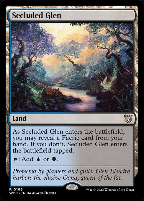 Secluded Glen (166) [Wilds of Eldraine Commander]