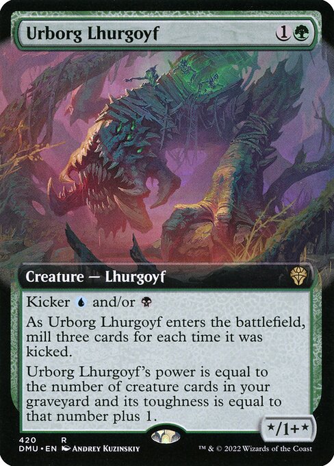 Urborg Lhurgoyf (420) [Dominaria United] [Extended Art]