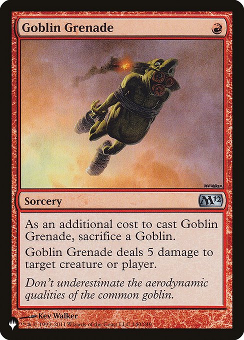 Goblin Grenade (M12-140) [The List]