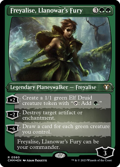 Freyalise, Llanowar's Fury (560) [Commander Masters]