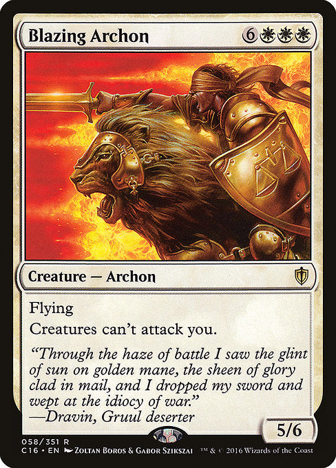 Blazing Archon (58) [Commander 2016]