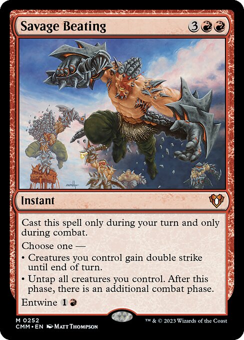 Savage Beating (252) [Commander Masters]