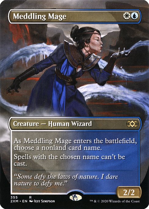Meddling Mage (355) [Double Masters] [Borderless]