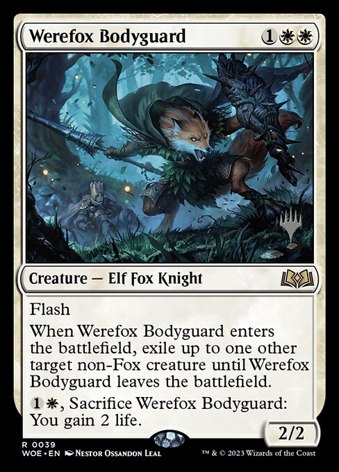 Werefox Bodyguard (39p) [Wilds of Eldraine Promos]