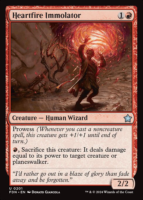 Heartfire Immolator (201) [Foundations]
