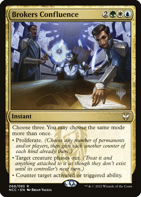 Brokers Confluence (68p) [New Capenna Commander Promos]