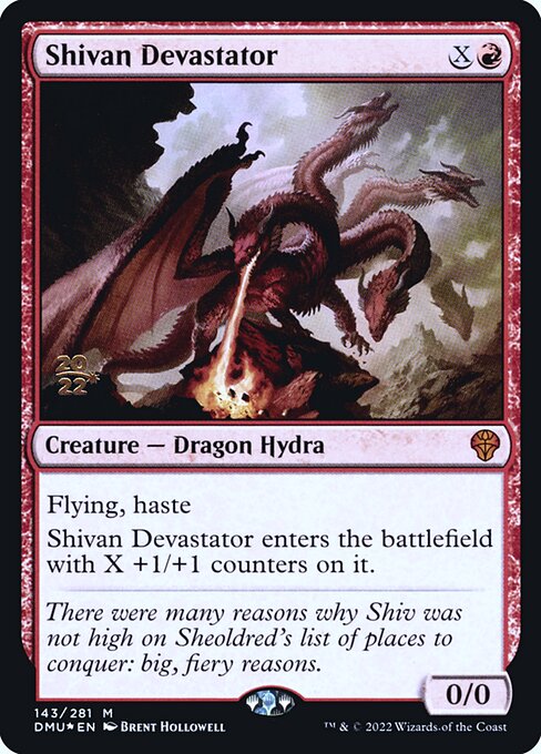 Shivan Devastator (143s) [Dominaria United Promos]