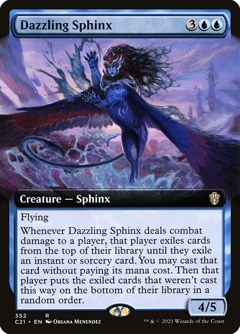 Dazzling Sphinx (352) [Commander 2021] [Extended Art]