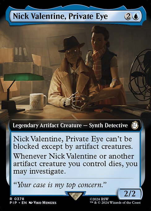 Nick Valentine, Private Eye (378) [Fallout] [Extended Art]