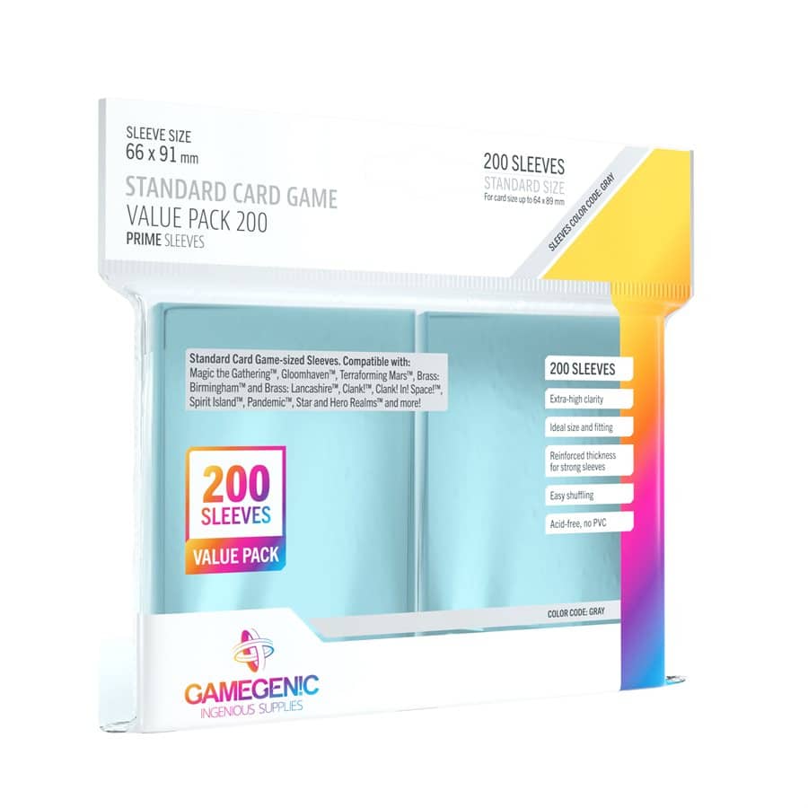 Gamegenic Standard Value Pack 200CT Sleeves image 0