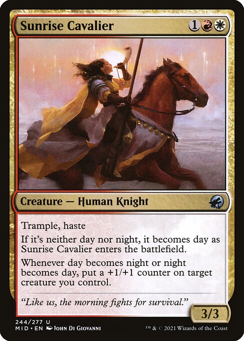 Sunrise Cavalier (244) [Innistrad: Midnight Hunt]