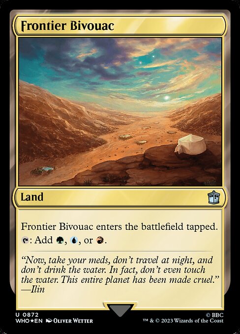 Frontier Bivouac (872) [Doctor Who]