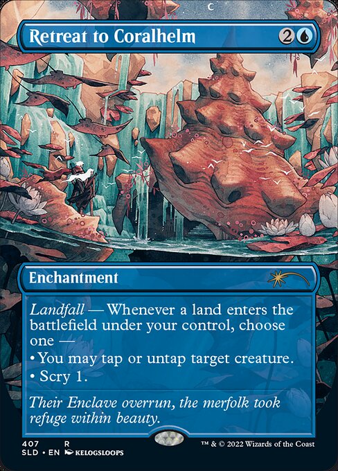 Retreat to Coralhelm (407) [Secret Lair Drop] [Borderless]
