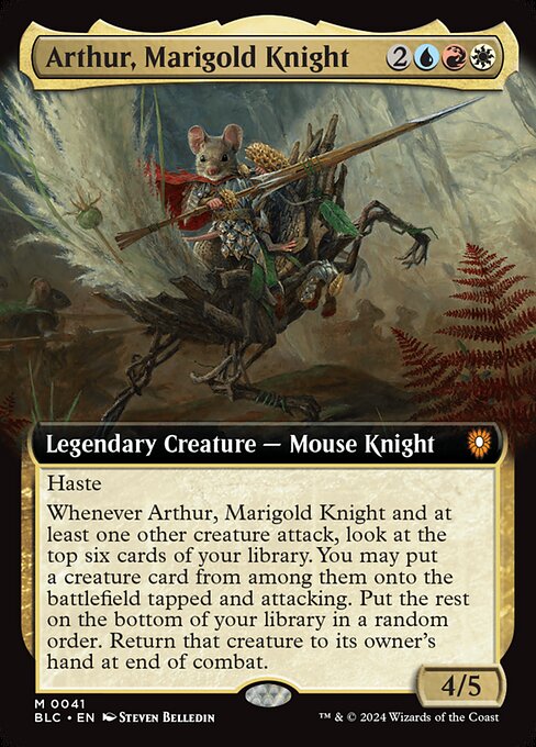Arthur, Marigold Knight (41) [Bloomburrow Commander]