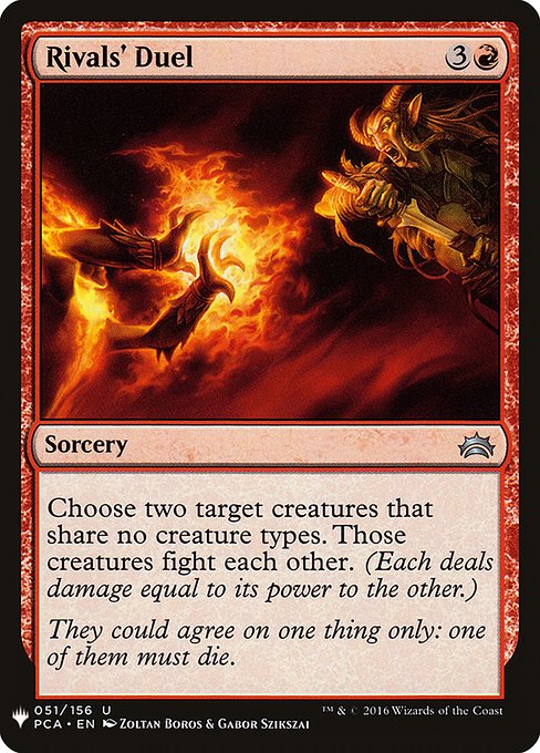 Rivals' Duel (PCA-51) [The List]