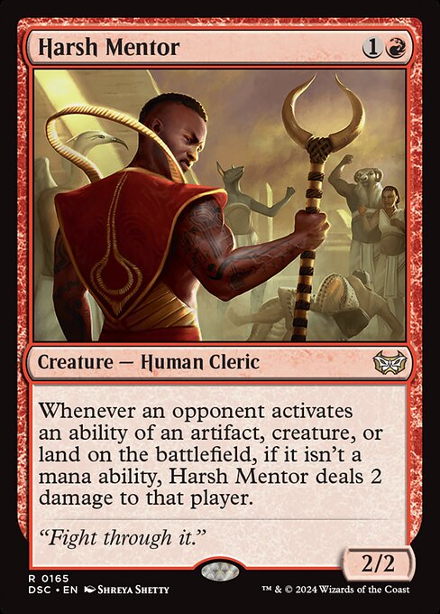 Harsh Mentor (165) [Duskmourn: House of Horror Commander]