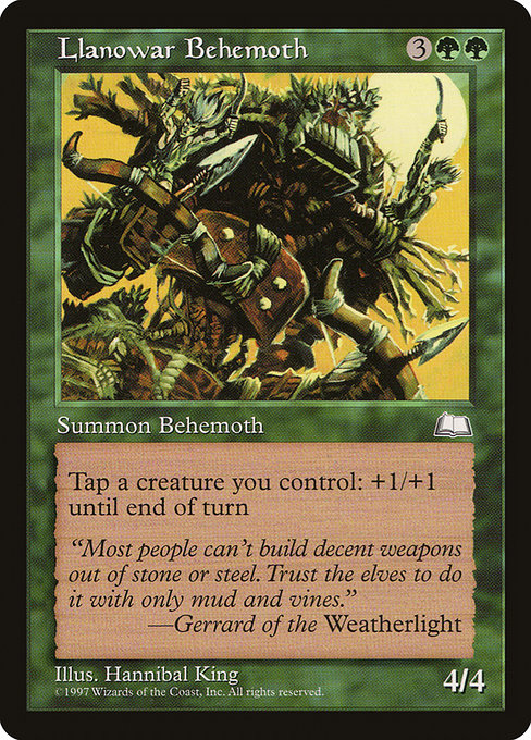 Llanowar Behemoth (132) [Weatherlight]