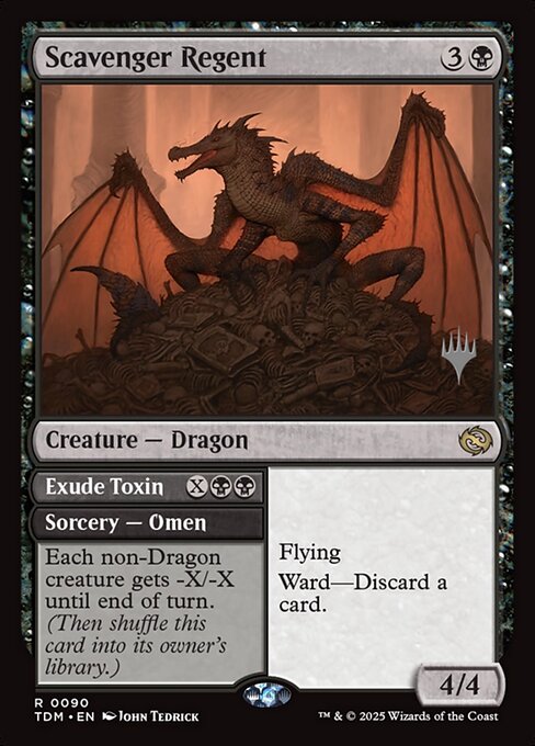 Scavenger Regent // Exude Toxin (90p) [Tarkir: Dragonstorm Promos]