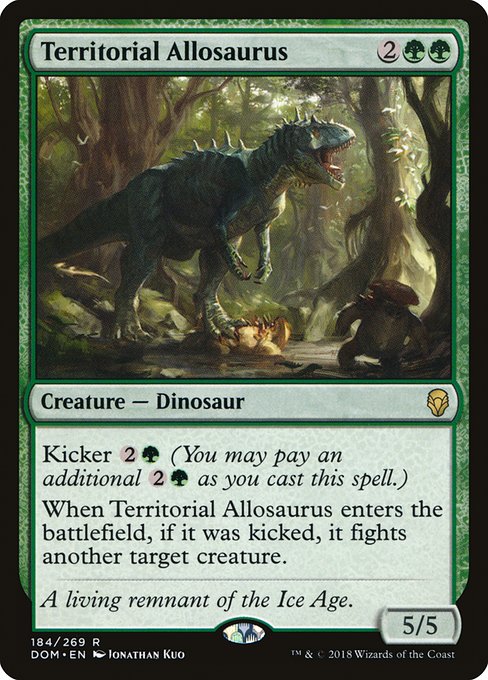 Territorial Allosaurus (184) [Dominaria]