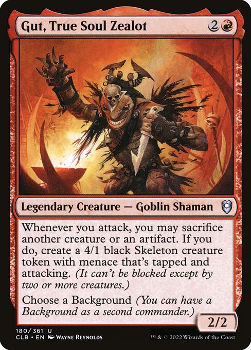 Gut, True Soul Zealot (180) [Commander Legends: Battle for Baldur's Gate]