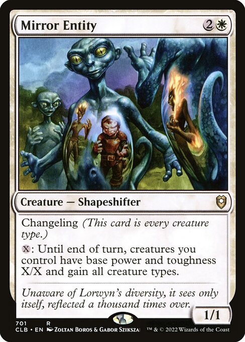 Mirror Entity (701) [Commander Legends: Battle for Baldur's Gate]