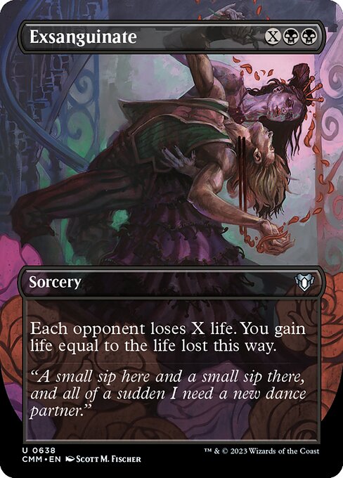 Exsanguinate (638) [Commander Masters] [Borderless]