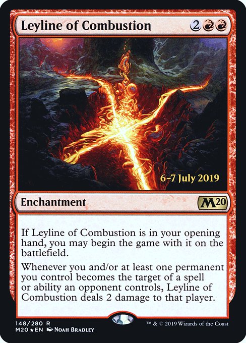 Leyline of Combustion (148s) [Core Set 2020 Promos]