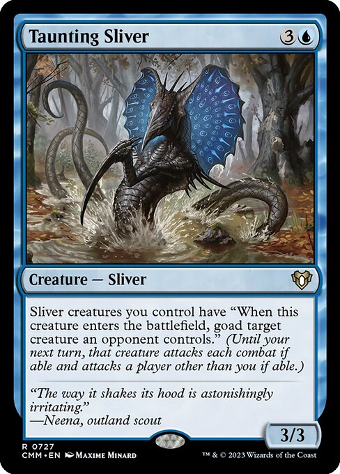 Taunting Sliver (727) [Commander Masters]