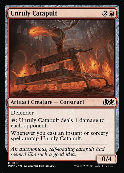 Unruly Catapult (156) [Wilds of Eldraine]