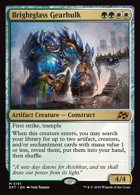 Brightglass Gearhulk (191) [Aetherdrift]