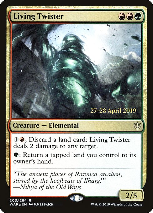 Living Twister (203s) [War of the Spark Promos]