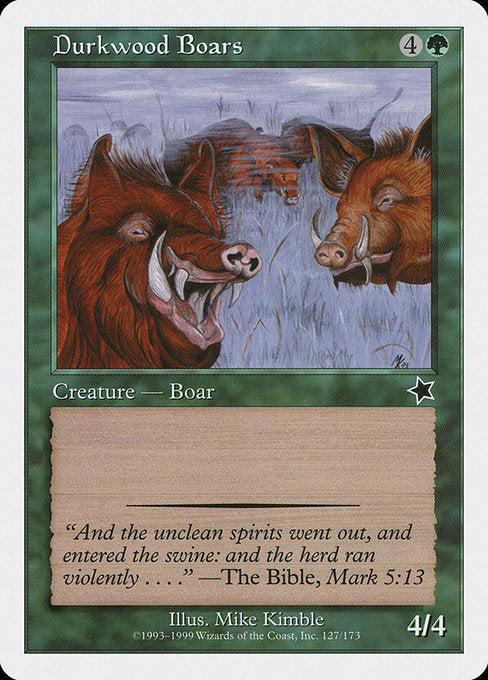Durkwood Boars (127) [Starter 1999]