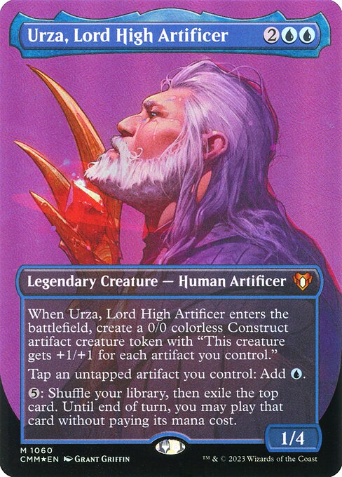 Urza, Lord High Artificer (1060) [Commander Masters] [Borderless]