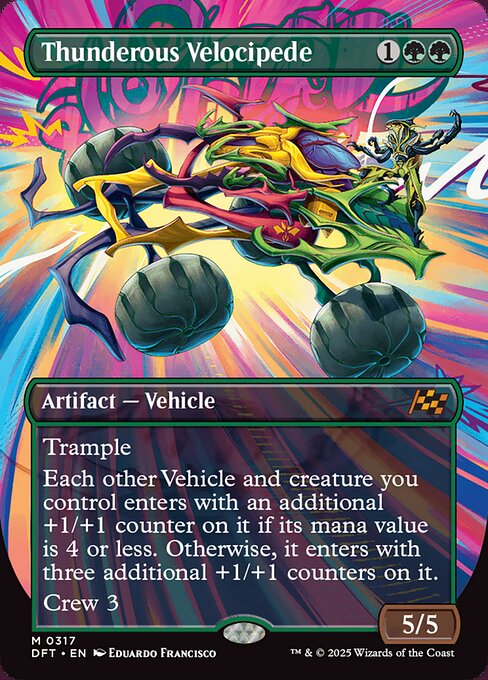 Thunderous Velocipede (Borderless) (317) [Aetherdrift]