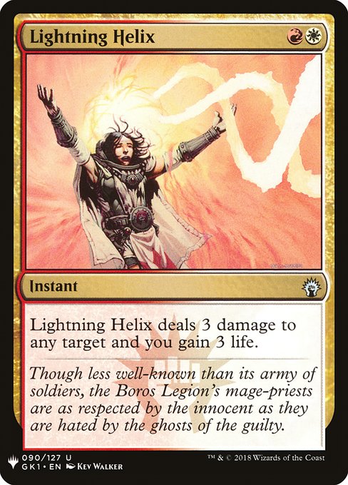 Lightning Helix (GK1-90) [The List]