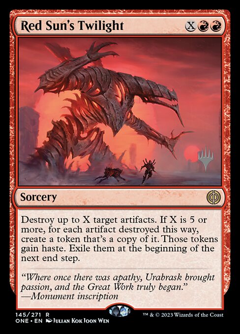 Red Sun's Twilight (145p) [Phyrexia: All Will Be One Promos]