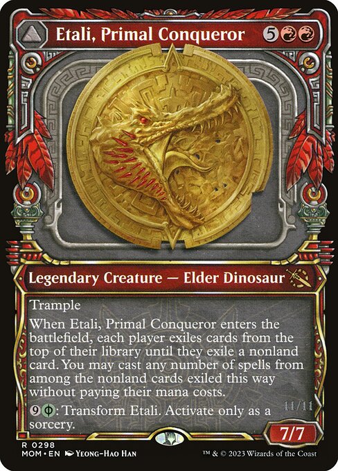 Etali, Primal Conqueror // Etali, Primal Sickness (298) [March of the Machine] [Showcase]