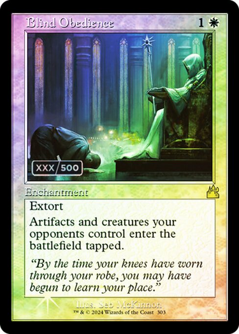 Blind Obedience (303z) [Ravnica Remastered]