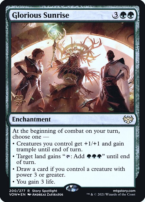 Glorious Sunrise (200s) [Innistrad: Crimson Vow Promos]