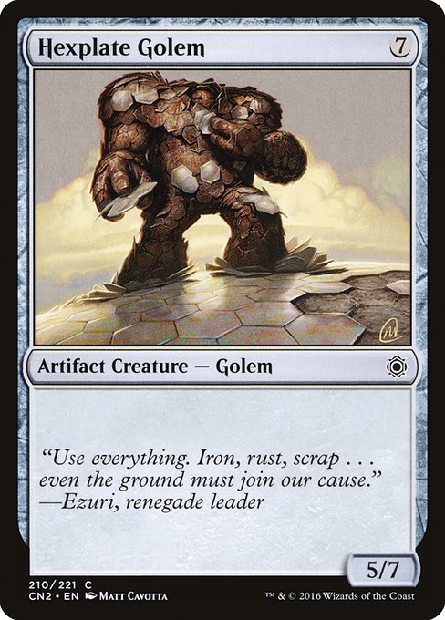 Hexplate Golem (210) [Conspiracy: Take the Crown]