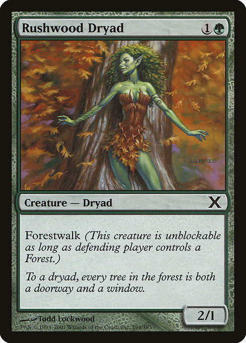 Rushwood Dryad (294) [Tenth Edition]