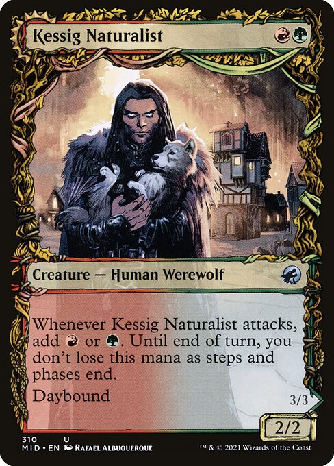 Kessig Naturalist // Lord of the Ulvenwald (310) [Innistrad: Midnight Hunt] [Showcase]