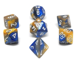 CHX26422 Blue Gold/White Polyhedral Gemini image 0