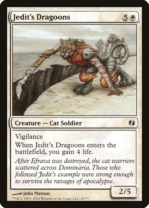 Jedit's Dragoons (20) [Duel Decks: Venser vs. Koth]