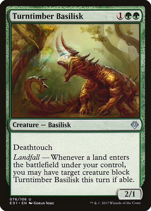 Turntimber Basilisk (76) [Archenemy: Nicol Bolas]
