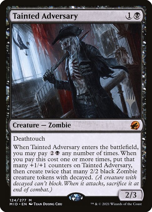 Tainted Adversary (124p) [Innistrad: Midnight Hunt Promos]
