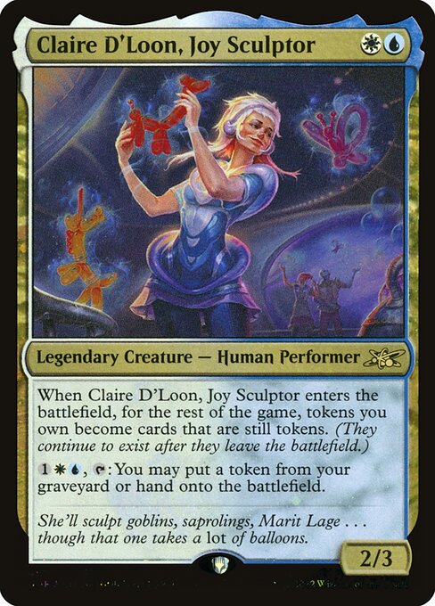 Claire D'Loon, Joy Sculptor (451) [Unfinity]
