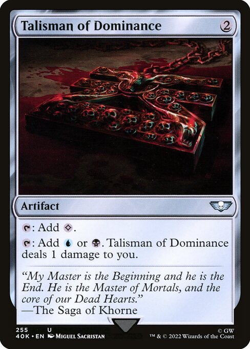 Talisman of Dominance (255) [Warhammer 40,000 Commander]
